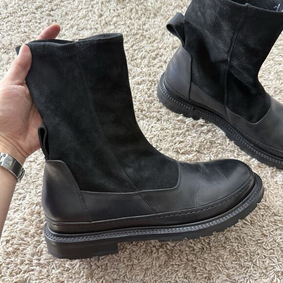 $1100 Adyar Black Suede Leather Chelsea Boots SSENSE Exclusive Mens Size 46 / 12 main image 12
